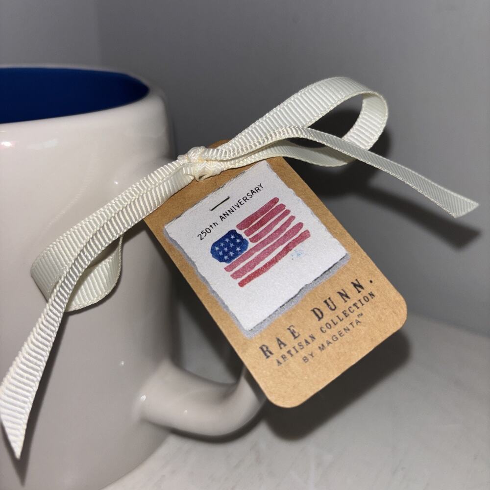 Rae Dunn Sweet Summertime Mug Patriotic Popsicle Red White Blue Rocket Pop - Picture 2 of 3